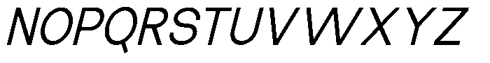 The Talk Medium Italic Font UPPERCASE