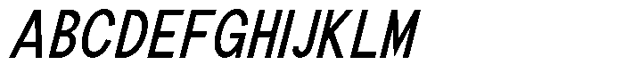 The Talk Semi Bold Condensed Italic Font UPPERCASE
