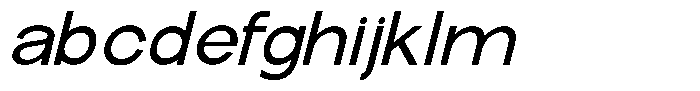 The Talk Semi Bold Expanded Italic FONT