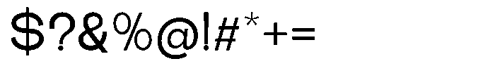 The Talk Semi Bold Expanded Font OTHER CHARS