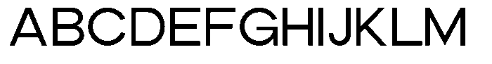 The Talk Semi Bold Expanded Font UPPERCASE