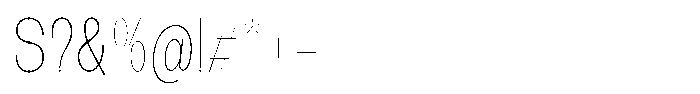 The Talk Thin Condensed Font OTHER CHARS