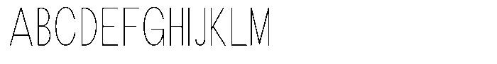 The Talk Thin Condensed Font UPPERCASE