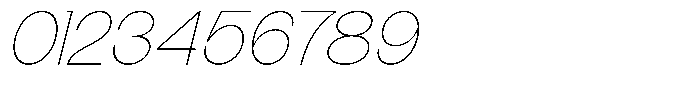 The Talk Thin Expanded Italic Font OTHER CHARS