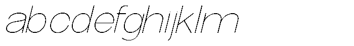 The Talk Thin Expanded Italic FONT