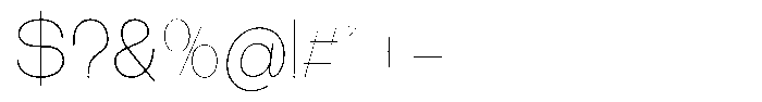 The Talk Thin Expanded Font OTHER CHARS