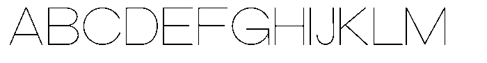 The Talk Thin Expanded Font UPPERCASE