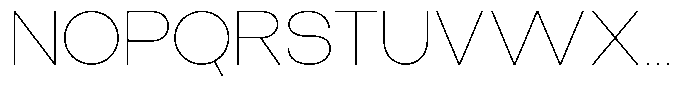 The Talk Thin Expanded Font UPPERCASE