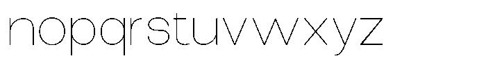 The Talk Thin Expanded Font LOWERCASE