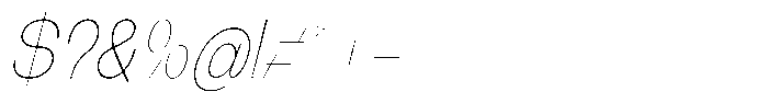 The Talk Thin Italic Font OTHER CHARS