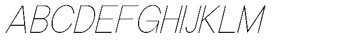 The Talk Thin Italic Font UPPERCASE