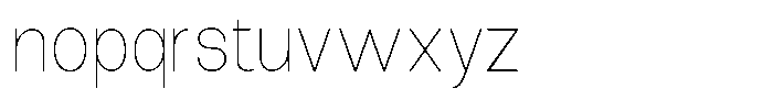 The Talk Thin Font LOWERCASE