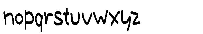 The Throwback Font LOWERCASE