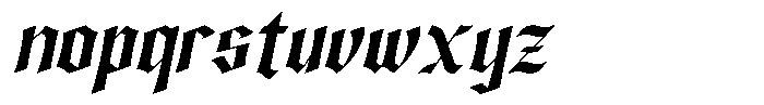 The Wayler Italic Font LOWERCASE