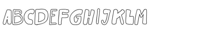 The Wild Copenhagen Outline Font UPPERCASE
