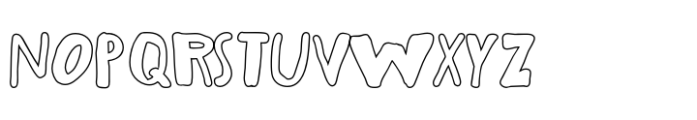 The Wild Copenhagen Outline Font UPPERCASE