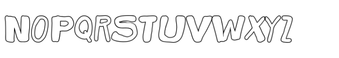 The Wild Copenhagen Outline Font LOWERCASE