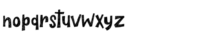 The Wildeast Rough Font LOWERCASE
