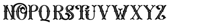 The Wildtern Decorative Font LOWERCASE