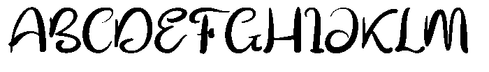 The Yuang Font UPPERCASE