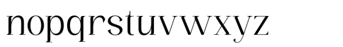 The Zanor Light Font LOWERCASE