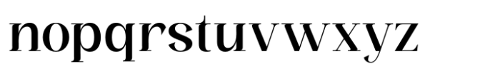 The Zanor Medium Font LOWERCASE