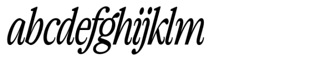 The Zondaya Gevola Condensed Contrast Italic FONT