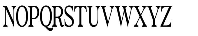 The Zondaya Gevola Condensed Contrast Font UPPERCASE