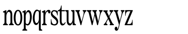 The Zondaya Gevola Condensed Contrast Font LOWERCASE
