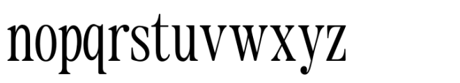 The Zondaya Gevola Condensed Font LOWERCASE