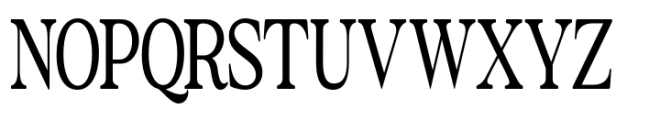 The Zondaya Gevola Contrast Narrow Font UPPERCASE