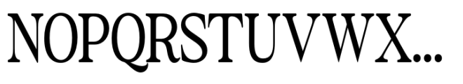 The Zondaya Gevola Expanded Contrast Narrow Font UPPERCASE