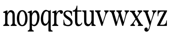 The Zondaya Gevola Expanded Contrast Narrow Font LOWERCASE