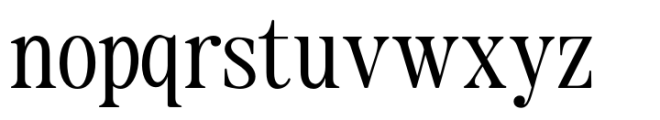 The Zondaya Gevola Expanded Narrow Font LOWERCASE