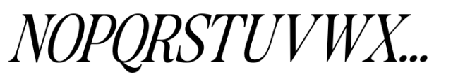 The Zondaya Gevola Italic Font UPPERCASE
