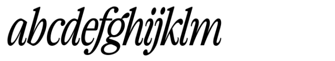 The Zondaya Gevola Narrow Contrast Italic FONT