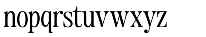 The Zondaya Gevola Regular Font LOWERCASE