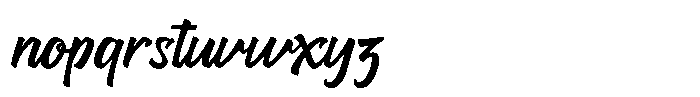 The handled Font LOWERCASE