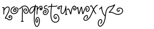 The rushina Font LOWERCASE