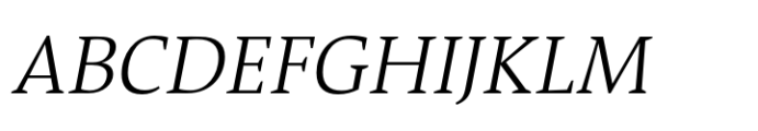 TheAntiqua Light Italic Font UPPERCASE