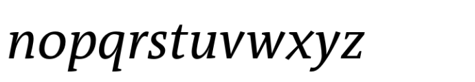 TheAntiqua Plain Italic Font LOWERCASE
