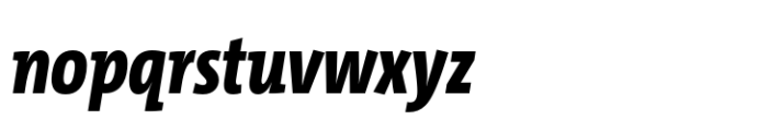 TheMix Condensed ExtraBold Italic Font LOWERCASE