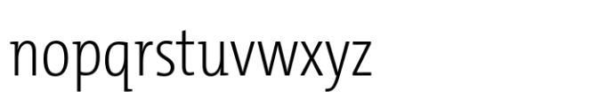 TheMix Condensed ExtraLight Font LOWERCASE