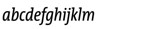 TheMix Condensed Plain Italic FONT