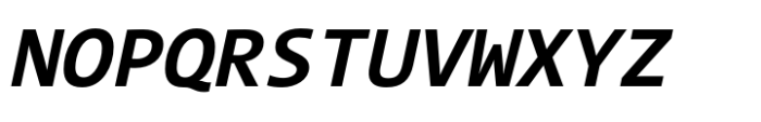 TheMix Mono Bold Italic Font UPPERCASE