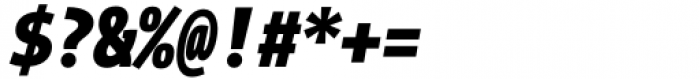 TheMix Mono Condensed Black Italic Font OTHER CHARS