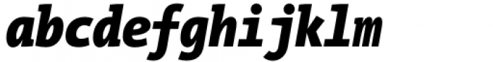 TheMix Mono Condensed Black Italic Font LOWERCASE