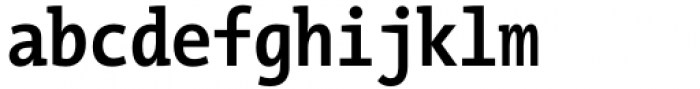 TheMix Mono Condensed Bold Font LOWERCASE