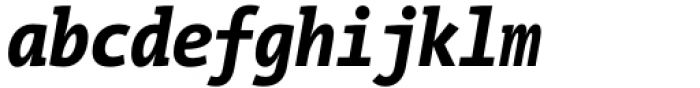 TheMix Mono Condensed ExtraBold Italic Font LOWERCASE