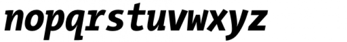 TheMix Mono Condensed ExtraBold Italic Font LOWERCASE